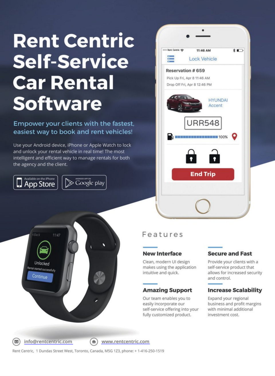 screenshot of Rent Centric